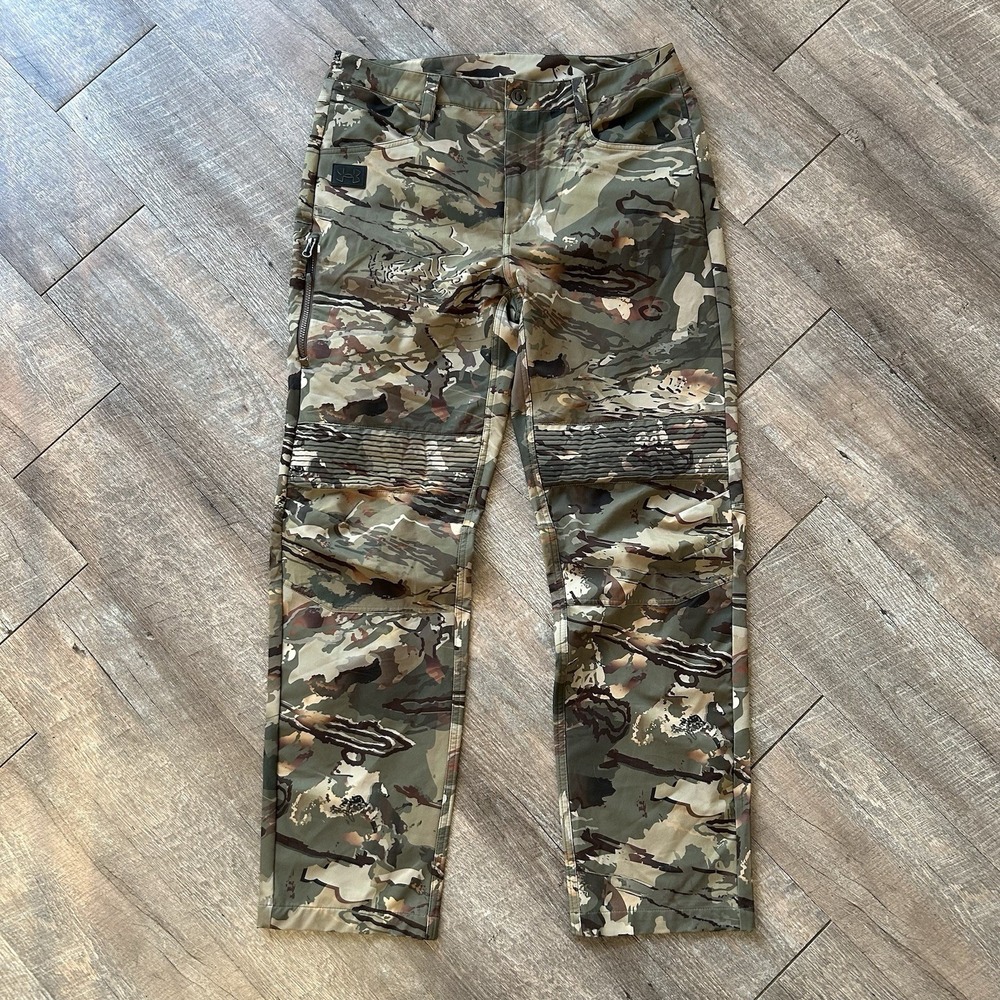 Under Armour Ridge Reaper Raider Pants size 36x32 Forrest All-Season Camo Hunt